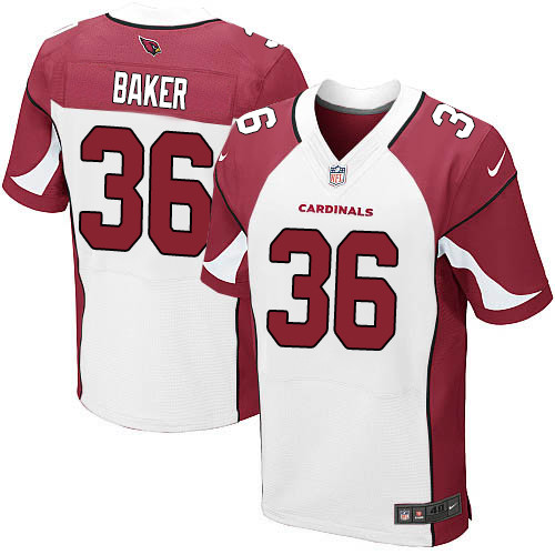 Nike Cardinals #36 Budda Baker White Men's Stitched NFL Vapor Untouchable Elite Jersey